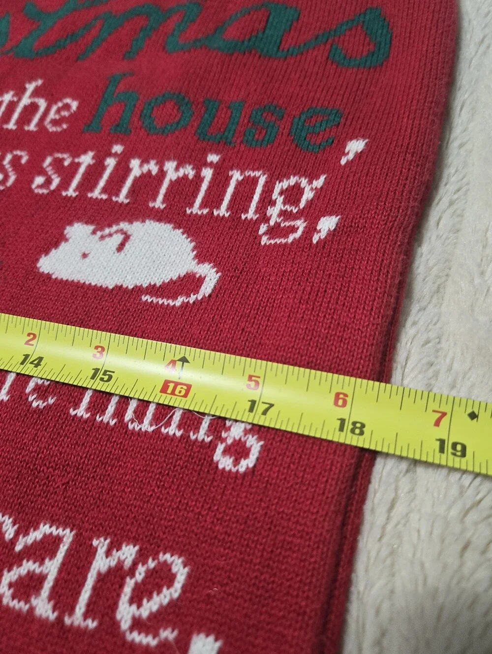 Christmas pillow case “‘Twas the Night before Christmas”, throw cover only